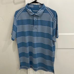 Bonobos golf shirt blue / gray. Size Large slim